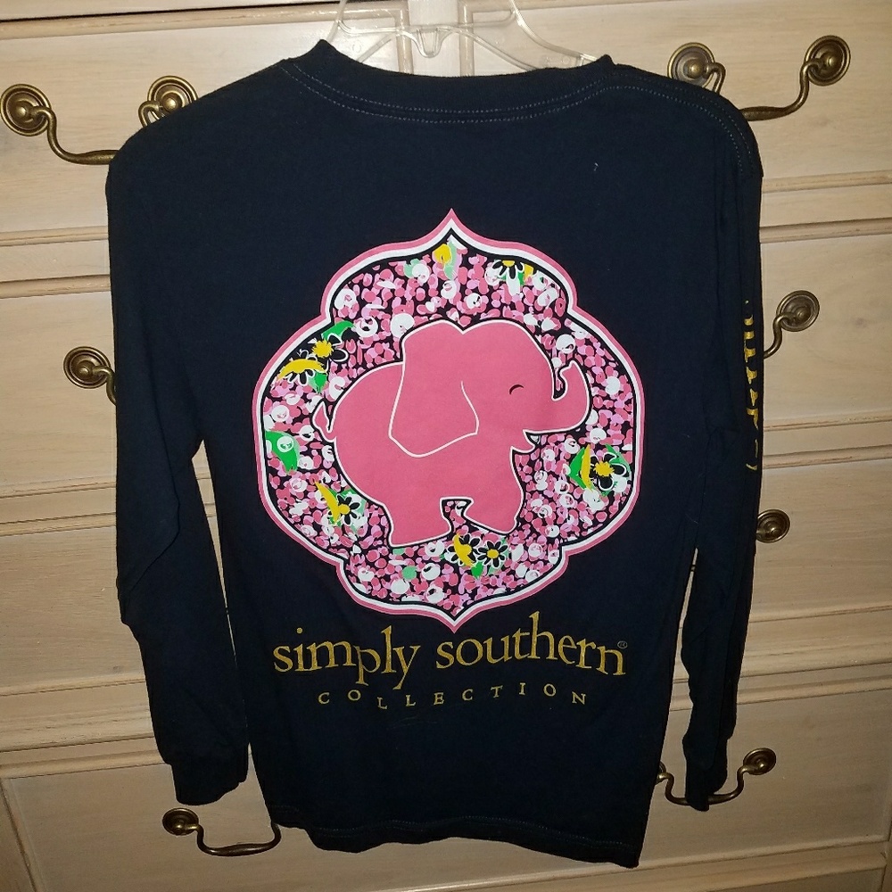 Navy long sleeve Simply Southern T-shirt